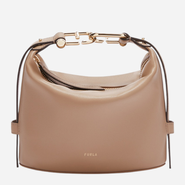 Сумка жіноча з натуральної шкіри маленька Furla Nuvola WE00846BX20451257S1007 Бежева (800070344987) - зображення 1