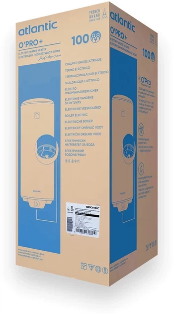 Электрический водонагреватель Atlantic O'ProP VM 100 D400S 1500W 851417 - изображение 6