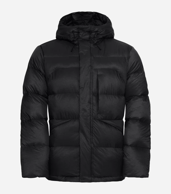 Пуховик зимний короткий мужской Jack Wolfskin Icy Hill Jkt M Rds A65291-6000 M Черный (4064886548236) - изображение 7
