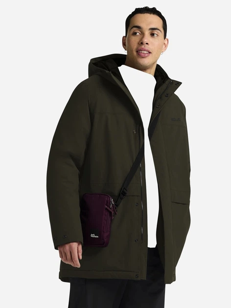 Парка мужская Jack Wolfskin Cold Camp Coat M A65022-E0205 S Хаки (4064886550086) - изображение 2