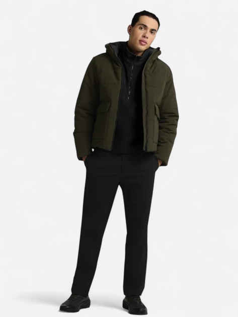 Пуховик зимний короткий мужской Jack Wolfskin Northern Lite Hooded Jkt M A65023-E0205 L Хаки (4064886513982) - изображение 3