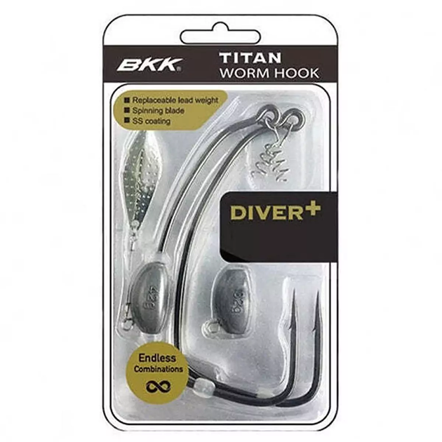Офсетний гачок відвантажений BKK Тitan Diver+ #8/0 (A-EW-9652) - Фото 1 Офсетний гачок відвантажений BKK Тitan Diver+ #8/0 (A-EW-9652) - изображение 1