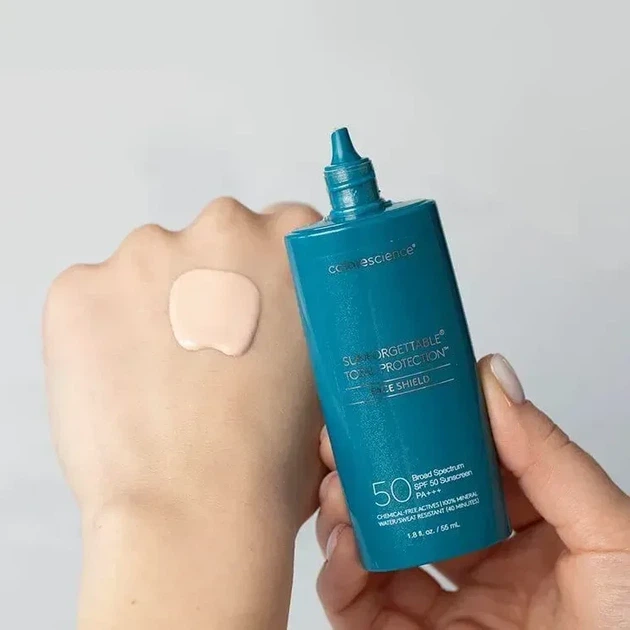 Солнцезащитный крем для лица SPF 50 Colorescience Sunforgettable Total Protection Face Shield SPF 50 55 мл - изображение 2