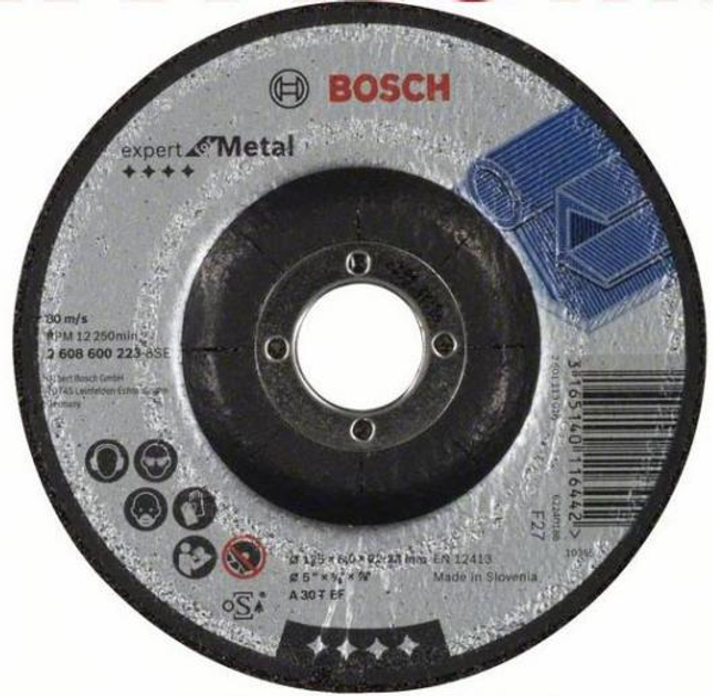 Tarcza ścierna Bosch 125 mm 2608600223 (3165140116442) - obraz 1