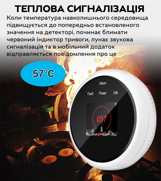 Датчик утечки природного газа TUYA Wi-Fi LCD CH4 LPG - изображение 7