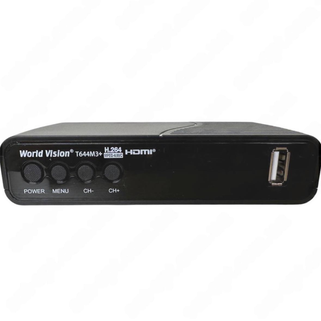 Цифровой ресивер Т2 World Vision T644M3 Plus с FM тюнером - Фото 2 Цифровой ресивер Т2 World Vision T644M3 Plus с FM тюнером - изображение 2
