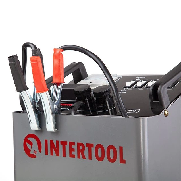 Устройство пуско-зарядное 12/24 В, 1,2 кВт, пуск 300 А, 50/75 А, 20-600 Ач INTERTOOL AT-3016 - изображение 4