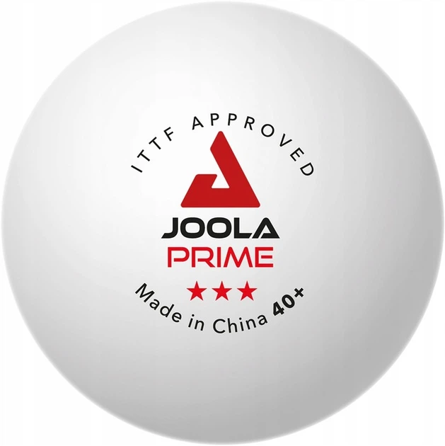 М'ячі для настільного тенісу (3 шт) Joola PRIME 3* 40+ ITTF, white - зображення 5