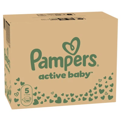 Подгузники Pampers Active Baby Junior Размер 5 (11-16 кг) 150 шт. - Фото 2 Подгузники Pampers Active Baby Junior Размер 5 (11-16 кг) 150 шт. - изображение 2