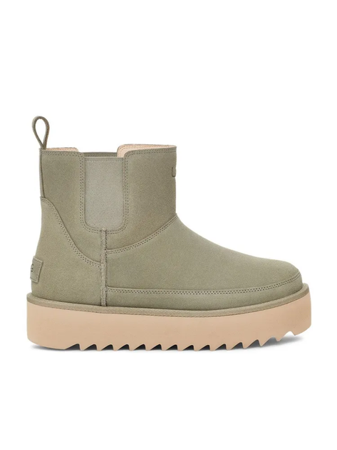 Жіночі уггі Челсі Платформа Зелені Замша Міні UGG Chelsea Platform Tractor Green (38, зелений) - Фото 1 Жіночі уггі Челсі Платформа Зелені Замша Міні UGG Chelsea Platform Tractor Green (38, зелений) - изображение 1