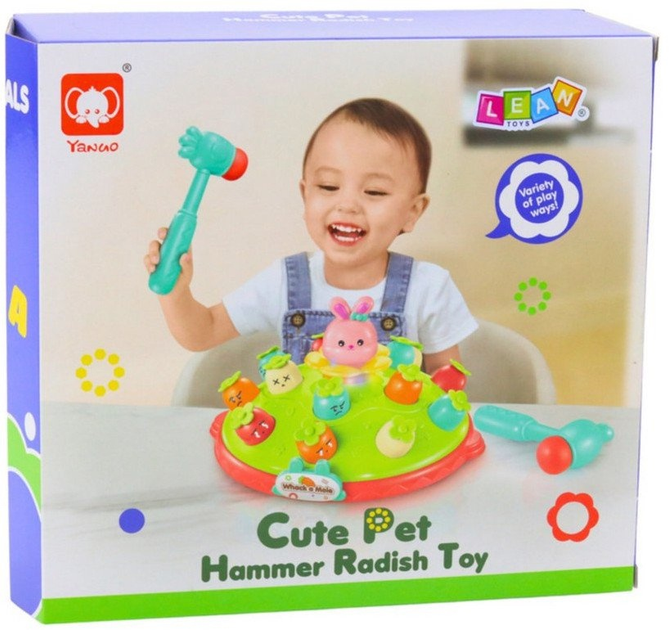 Спритність LEAN Toys Вдар молотком вискакуючий кролик 22669 (5905991050186) - зображення 1