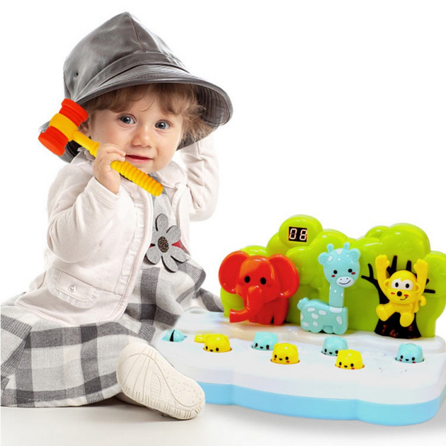 Спритність гра LEAN Toys Удар молотком – тварини 22834 (5905991051831) - зображення 2