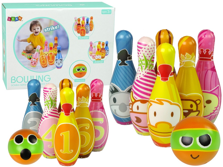 Ігровий набір LEAN Toys М'які кеглі 10477 (5904665993163) - зображення 2
