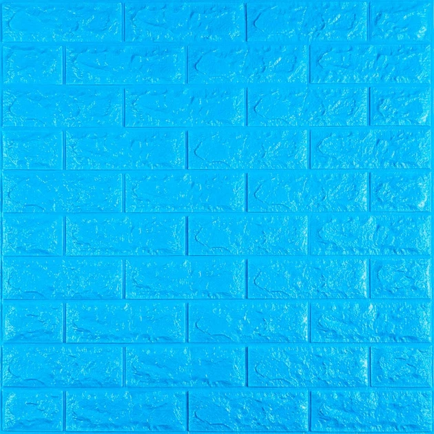 3D панель самоклеющаяся 700x770x7мм кирпич Синий (003-7) SW-00000060 - Фото 1 3D панель самоклеющаяся 700x770x7мм кирпич Синий (003-7) SW-00000060 - изображение 1