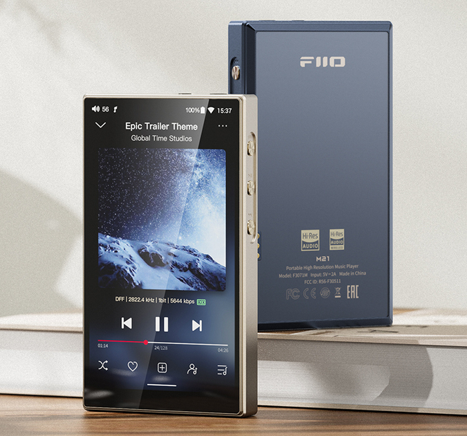 FIIO M21 Dark Blue レザーケース付き M21専用 PUレザーケース Dark Blue FIO-SK-M21-L FIIO｜フィーオ