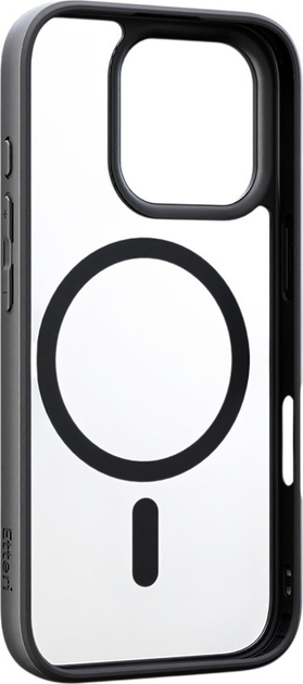Etui plecki Etteri Matt Mag do Apple iPhone 16 Pro Black/Transparent (5907457798731) - obraz 2