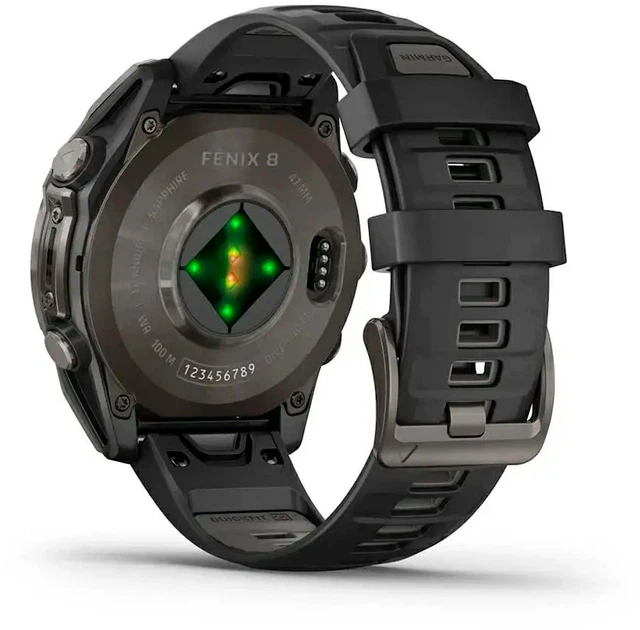 Смарт-часы Garmin Fenix 8 47mm Solar Sapphire Carbon Gray DLC Titanium w. Black/Pebble Gray S. Band (010-02906-10) - изображение 10