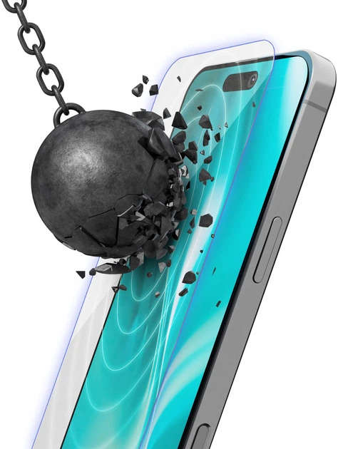 Захисне скло Etteri Hybrid Glass для Apple iPhone 16 Pro Max (5907504515762) - зображення 5