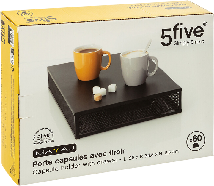 Контейнер для капсул еспресо 5five Simply Smart Mayaj 26 x 34.8 x 6.5 см (3560232576355) - зображення 4