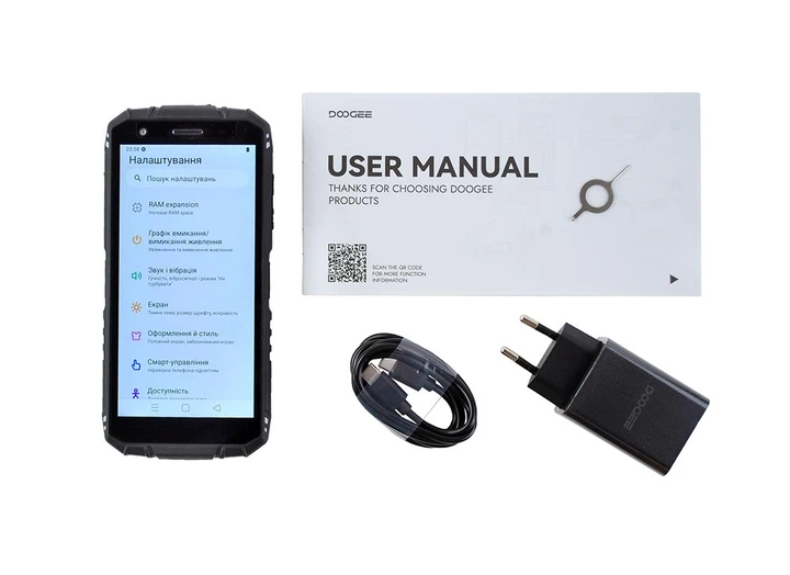 Мобильный защищенный смартфон Doogee Fire 3 Pro (4+128Gb, АКБ 8350 мАч) Grey - изображение 4