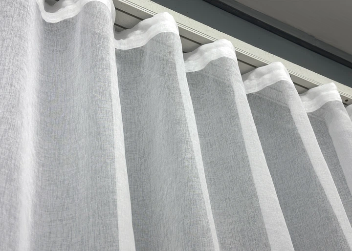 Тюль VR-Textil 1276т Микро-лен однотонный Белый 300х260 см (43-244) - изображение 7