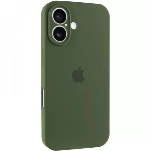 Чехол Fiji Silicone Case Full Camera для Apple iPhone 16 бампер накладка с защитой камеры Forest Green - Фото 1 Чехол Fiji Silicone Case Full Camera для Apple iPhone 16 бампер накладка с защитой камеры Forest Green - изображение 1