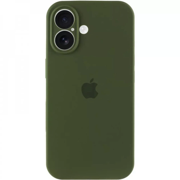 Чехол Fiji Silicone Case Full Camera для Apple iPhone 16 бампер накладка с защитой камеры Forest Green - Фото 2 Чехол Fiji Silicone Case Full Camera для Apple iPhone 16 бампер накладка с защитой камеры Forest Green - изображение 2