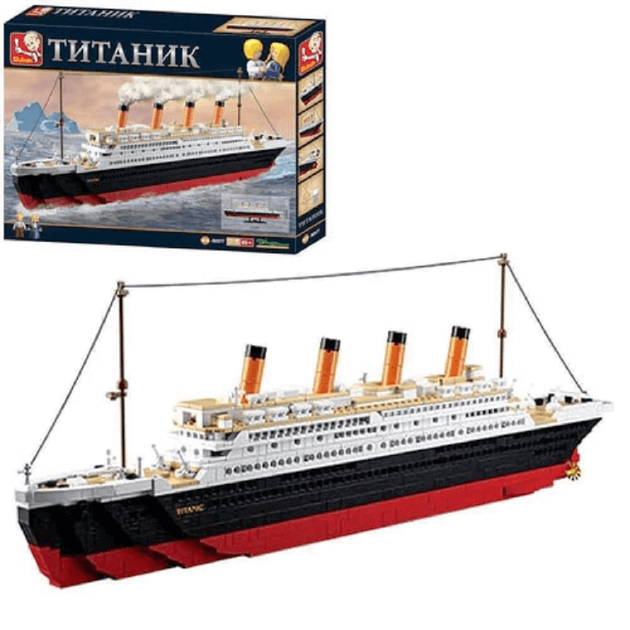 Конструктор SLUBAN Титаник 1012 деталей — модель корабля 65×28 см, арт. M38-B0577 - изображение 7