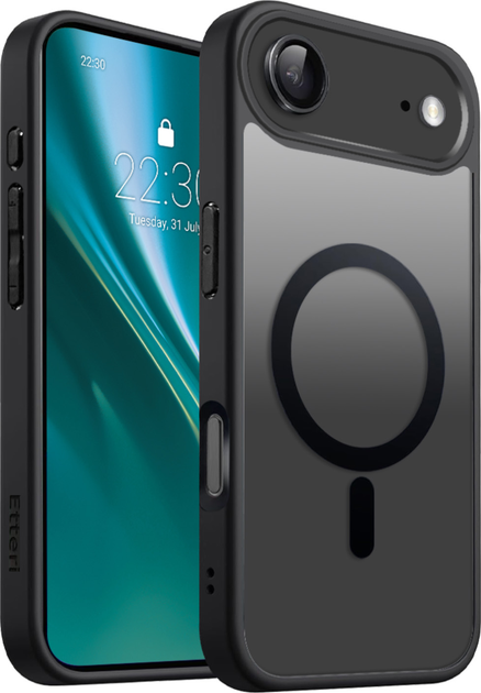 Панель Etteri Matt Mag для Apple iPhone 17 Air Black/Transparent (5907504556789) - зображення 1