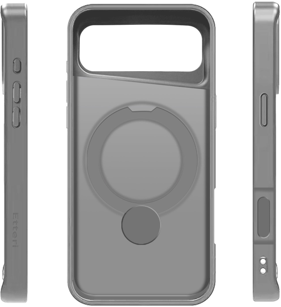 Панель Etteri Matt Mag Ring для Apple iPhone 17 Air Grey (5907504556864) - зображення 3