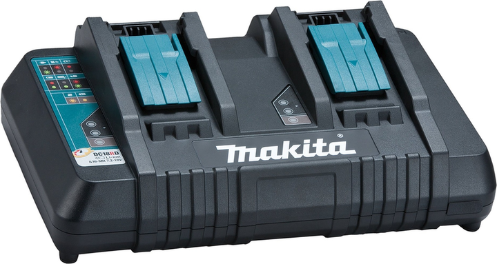 Швидкий зарядний пристрій Makita DC18RD 7.2 - 18 В з двома портами (196933-6) - зображення 1
