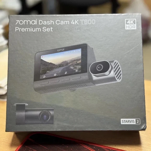 Видеорегистратор 70mai Dash Cam T800-41 4K комплект + Rear Cam