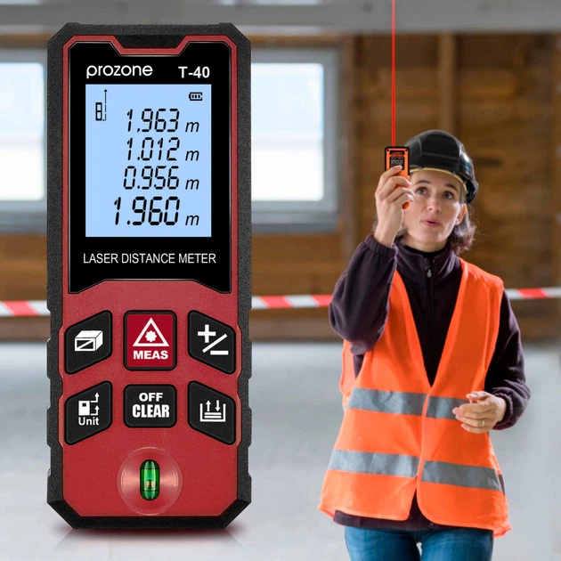 Профессиональный лазерный дальномер (40 метров) ProZone T-40 Red - изображение 2