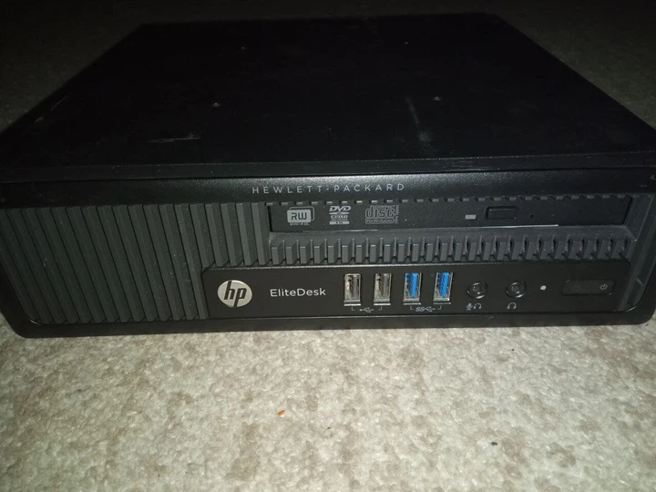 Неттоп Б-класс HP EliteDesk 800 G1 USFF / Intel Core i5-4570S (4 ядра по 2.9 - 3.6 GHz) / 4 GB DDR3 / 60 GB SSD / Intel HD Graphics 4600 / DVD-ROM б/у - изображение 2