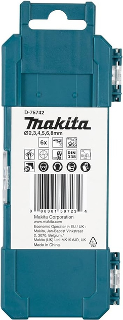 Zestaw wierteł Makita HSS-G 6 szt D-75742 (88381597234) - obraz 2