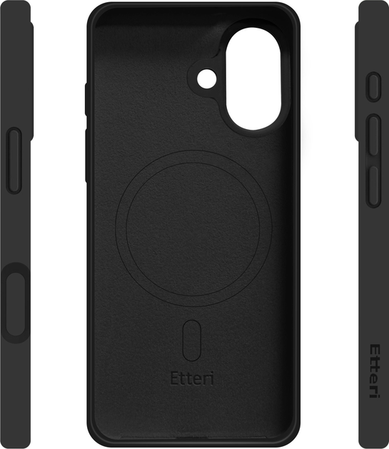 Панель Etteri Silicone Mag для Apple iPhone 17 Black (5907504556925) - зображення 4