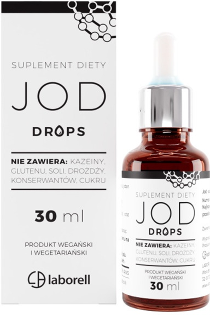 Suplement diety Laborell jod w kroplach 30 ml (5902488011552) - obraz 2
