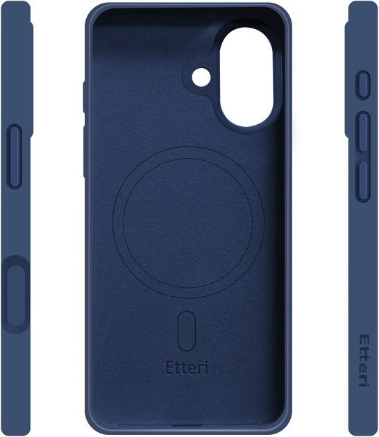 Панель Etteri Silicone Mag для Apple iPhone 17 Dark Blue (5907504556963) - зображення 4