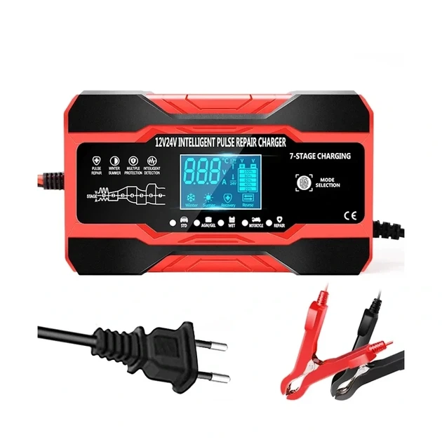 Автоматическое зарядное устройство RJ Tianye 12V 10A; 24V 5A red RJ-C121001A - изображение 2