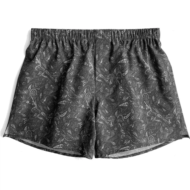 Классические мужские трусы боксеры из 100% итальянского хлопка Shades of Gray Paisley (XL) – серый - изображение 5