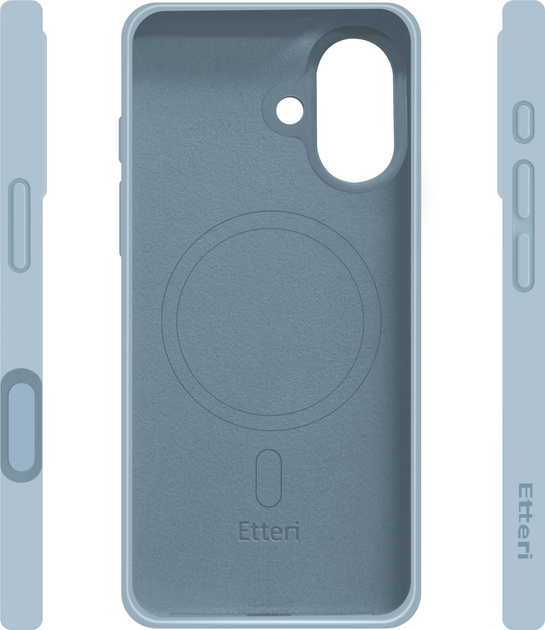 Панель Etteri Silicone Mag для Apple iPhone 17 Light Blue (5907504557045) - зображення 4