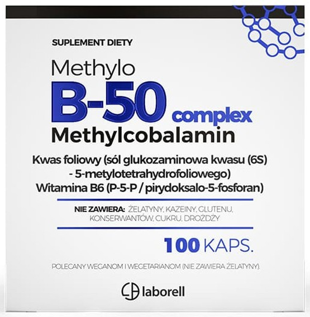 Вітаміни Laborell Methylo B50 Complex 100 капсул (5906660163374) - зображення 2