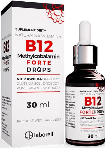 Witamina Laborell B12 forte w kroplach 30 ml (5906660163398) - obraz 1