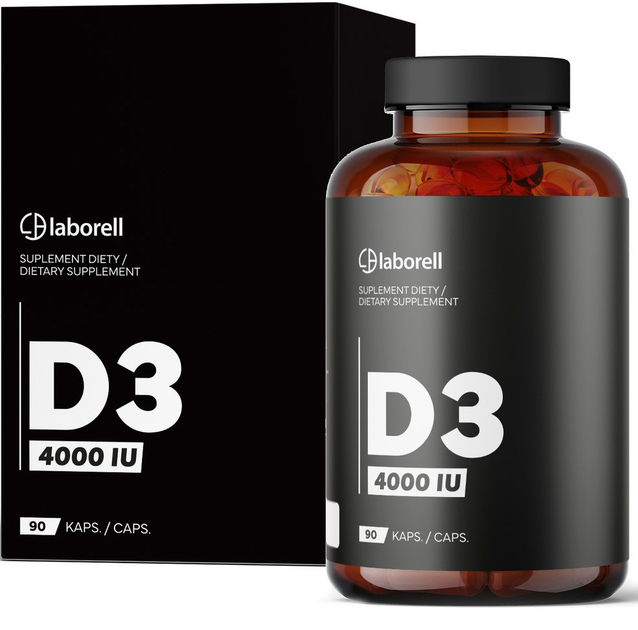 Witamina D3 Laborell 4000IU 90 kapsułek (5902488011026) - obraz 3