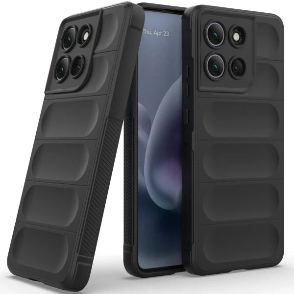 Силиконовый (TPU) чехол Deexe Terra Case для Motorola Moto G86 Power - Black - изображение 2