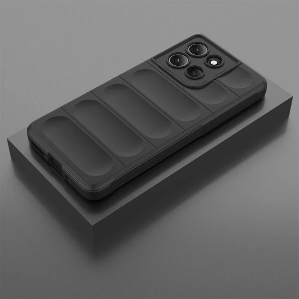 Силиконовый (TPU) чехол Deexe Terra Case для Motorola Moto G86 Power - Black - изображение 4