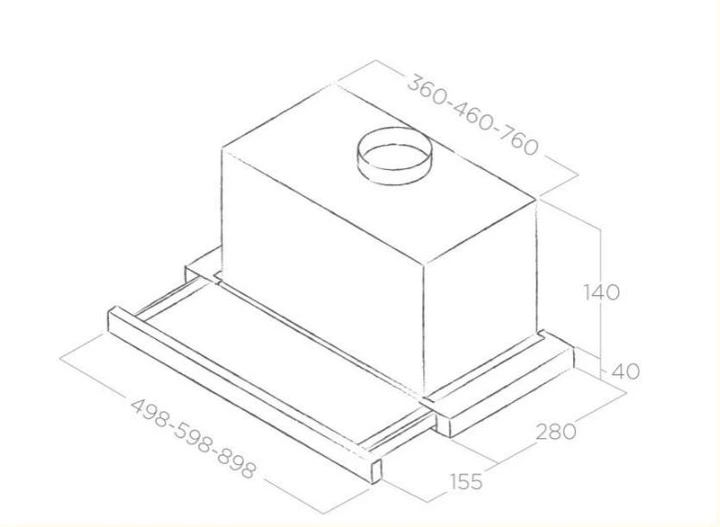 Витяжка Elica TT14 LUX GRVT/A/90 - зображення 5