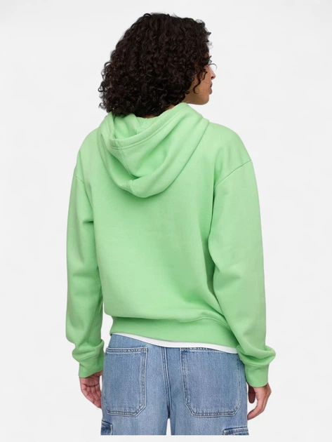 Худи утепленное на флисе оверсайз женское GAP 926613943 XS Зеленое (1159843351) - изображение 2