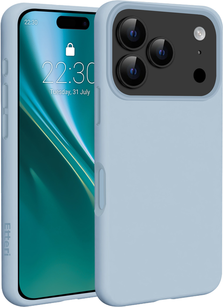 Панель Etteri Silicone Mag для Apple iPhone 17 Pro Max Light Blue (5907504557069) - зображення 1