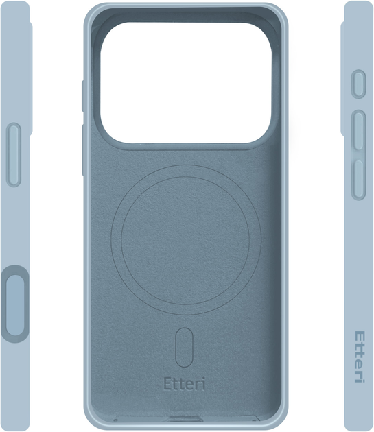 Панель Etteri Silicone Mag для Apple iPhone 17 Pro Max Light Blue (5907504557069) - зображення 4
